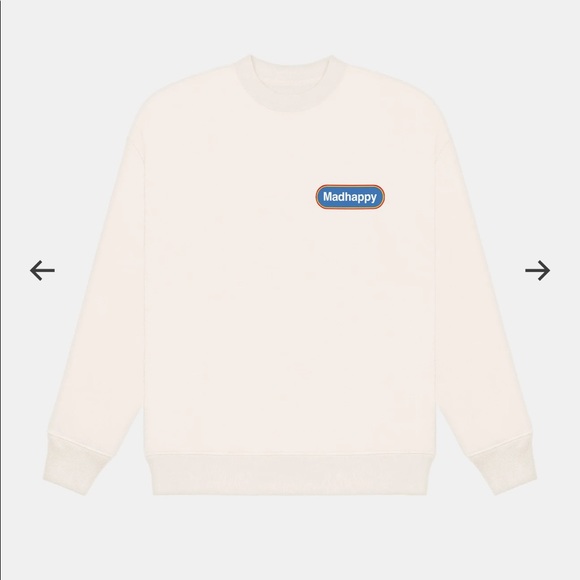 Madhappy Tops - CLASSICS UNIVERSAL CREWNECK - OFF WHITE - XS